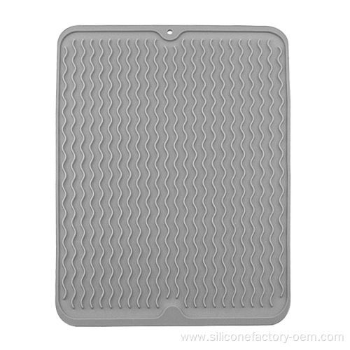 Silicone Dish Drying Pad Kitchen Counter Drying Pad